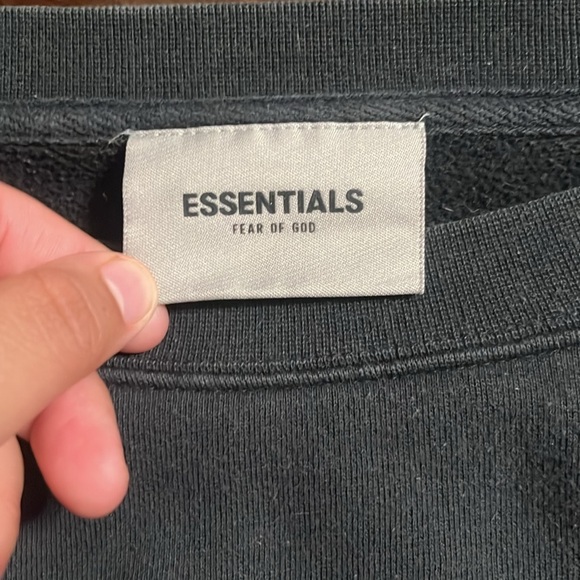 Essentials Black Crewneck Sweater - Picture 5 of 10